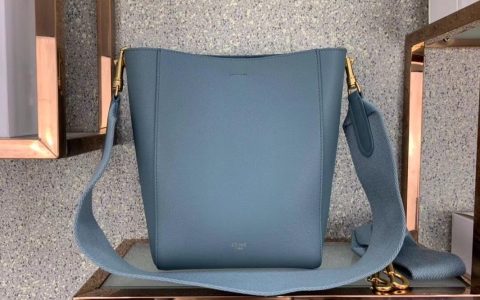 ﻿【Celine】赛琳专柜爆款新版定制版桶包CL178303 蓝色