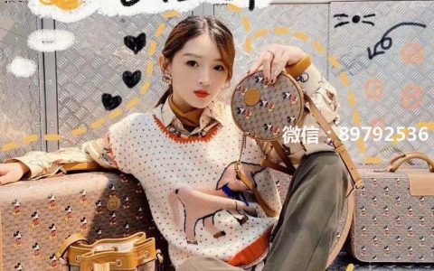 Gucci古驰  中国新年系列 米奇抽绳印花水桶包小圆包