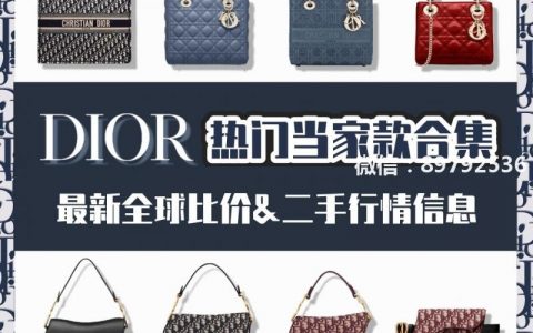 Dior热门当家款包包合集 全球比价+二手行情