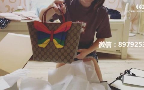 Gucci儿童蝴蝶购物袋 第一次从官网下单，找了好多专柜，或者朋友代购，一直都买