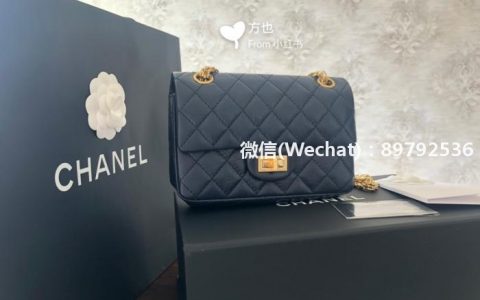 chanel2019秋冬新款Chanel2.55mini 藏蓝色