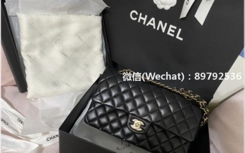 Chanel Classic黑金小羊皮 香奈兒包包