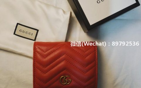 #Gucci# #古驰钱包# Gucci Marmont复古扣钱包，购买价格¥2